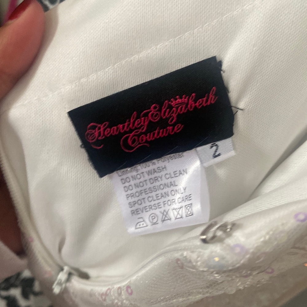 Heart let Elizabeth Couture White Gown